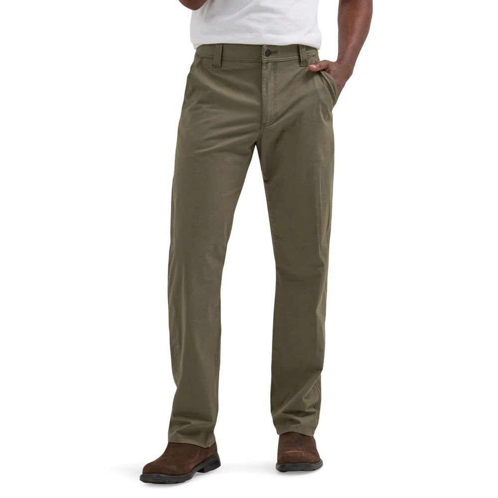 Wrangler Men's Outdoor All Terrain Chino Straight Fit Dusty Olive 38x30 NWT‎